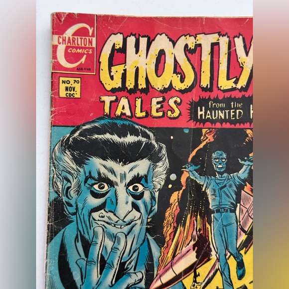 VINTAGE CHARLTON COMICS GHOSTLY TALES FROM THE HAUNTED HOUSE NOV 1968 NO. 70 - Picture 2 of 15